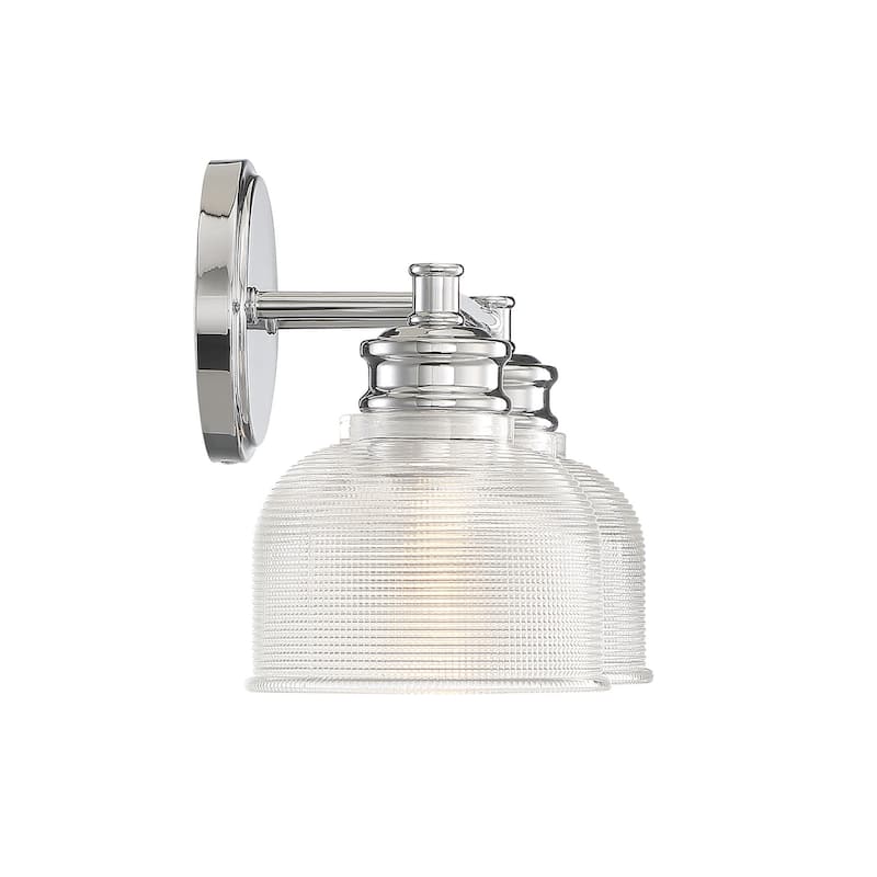 Meridian M80034 2 Light 16" Wide Bathroom Vanity Light with Halophane