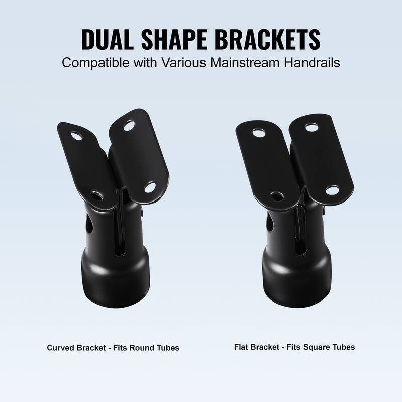 Glass Clamp, Height Glass Railing Bracket for 0.39 "-0.47 " Thickness Tempered Glass, 304 Stainless Steel Glass Mounting Clamp