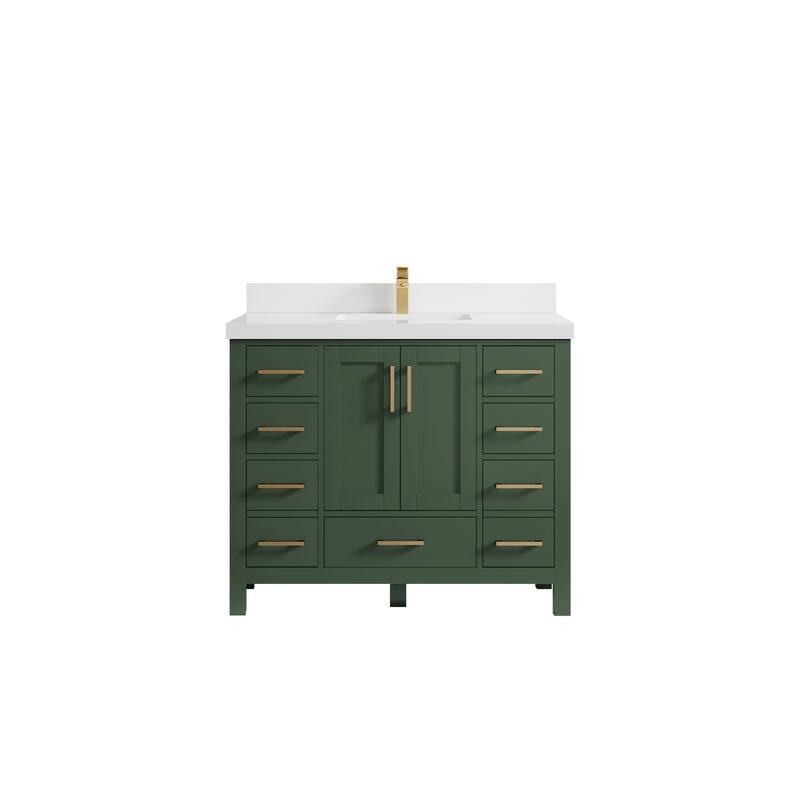 Willow Collections 42 in. W x 22 in. D Malibu Single Sink Bathroom Vanity with Countertop