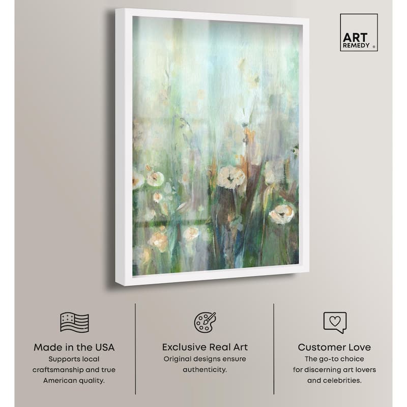 Harmony Green II Shadowbox by Art Remedy