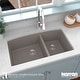 preview thumbnail 54 of 56, Karran Undermount Quartz Double Bowl Kitchen Sink