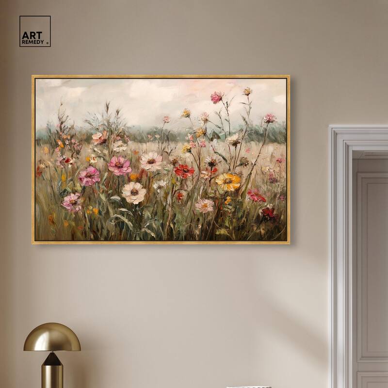 Vintage Blooms I Canvas by Art Remedy