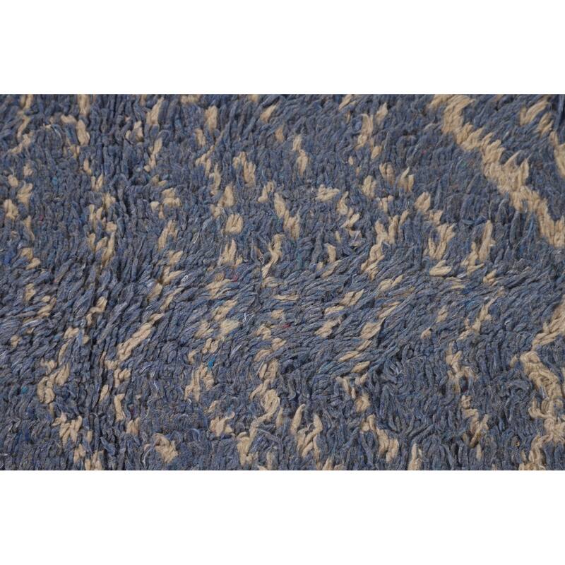 Plush Moroccan Oriental Area Rug Handmade Wool Carpet - 7'0" x 10'6"