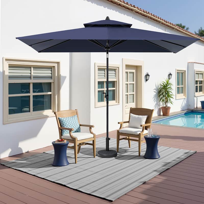 Crestlive Products Outdoor Patio Market Umbrella with Tilt & Crank, Umbrella Base Included