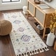 preview thumbnail 8 of 8, Livabliss Anokhi Bohemian Diamond Area Rug 2' 7" x 7' 3" - Runner