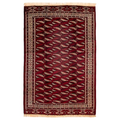 ECARPETGALLERY Hand-knotted Khal Mohammadi Red Wool Rug - 8'0 x 11'10
