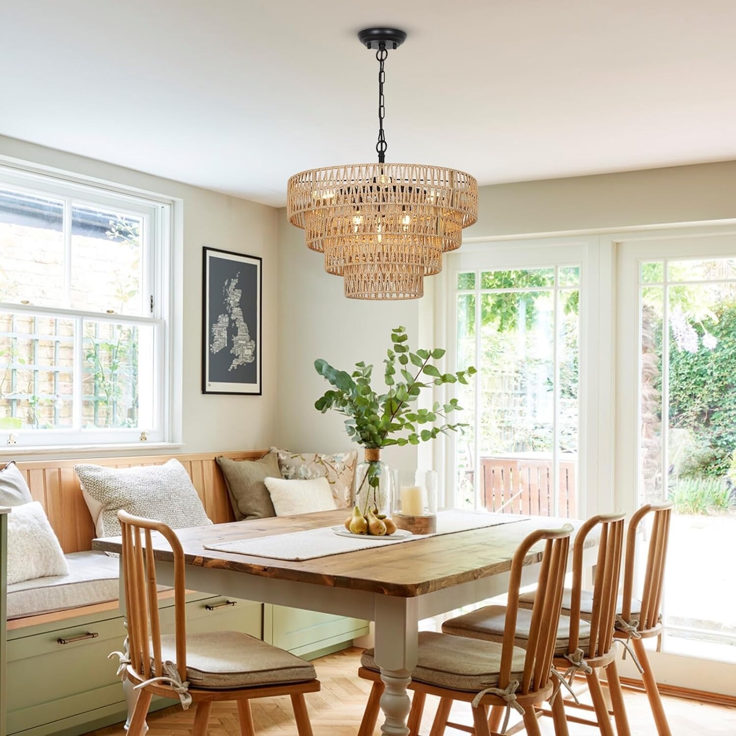 Wicker dining room light fixture new arrivals