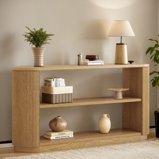 Sleek Modern Entryway Console Table with 3-Tier Storage by Harper ...