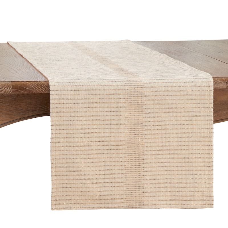 Striped Design Shimmering Table Runner - 16"x72"