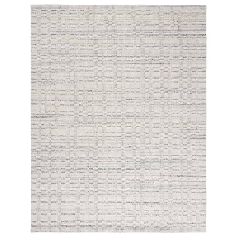 SAFAVIEH Handmade Elements Vitoria Wool Rug - 9' x 12' - Ivory/Grey