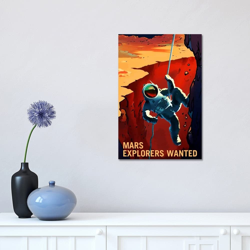 iCanvas "Explorers Wanted" by NASA Canvas Print