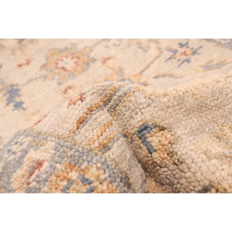 ECARPETGALLERY Hand-knotted Jules Serapi Light Grey Wool Rug - 2'6 x 8'0