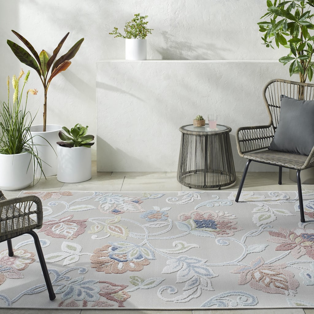 Livabliss Lakeside Coastal Nature Outdoor Area Rug
