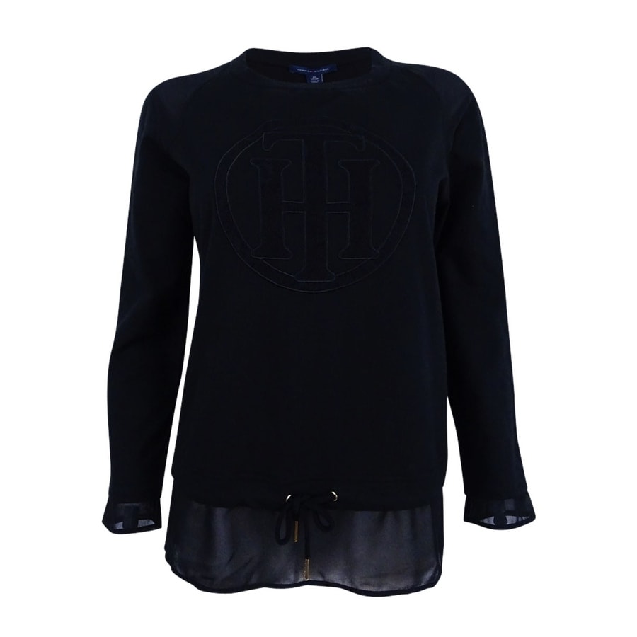 TOMMY HILFIGER Women/'s Long-Sleeve Graphic T-Shirt Sweatshirt Top Size M//L//XL