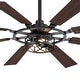 preview thumbnail 24 of 38, 52/65 Inch Ceiling Fan with Light, Modern Matte Black 8-Blade Fan, Reversible Wood Grain Blades, DC Motor, Remote Control