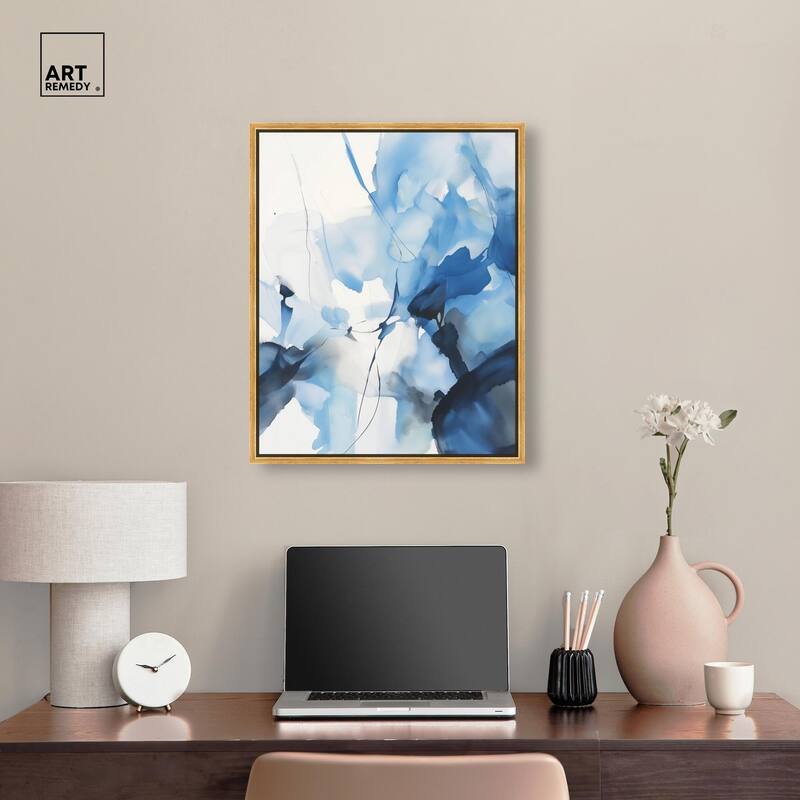 Fleur Bleue II Canvas by Art Remedy