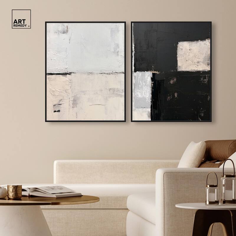 Shattered Symmetry I Canvas Set of 2 by Art Remedy