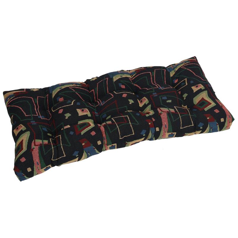 Tufted Tapestry Bench Cushion (Multiple Widths) - 42 x 19 - Spin City