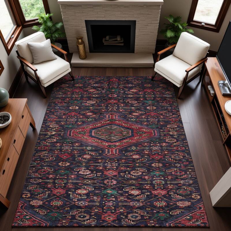 Premium Washable Super Soft Traditional Global Mayfield Rug