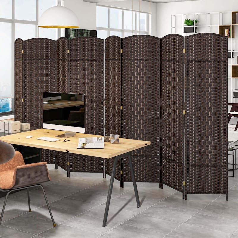 Costway 8-Panel Room Divider 6 FT Tall Folding Privacy Screen with - See Details