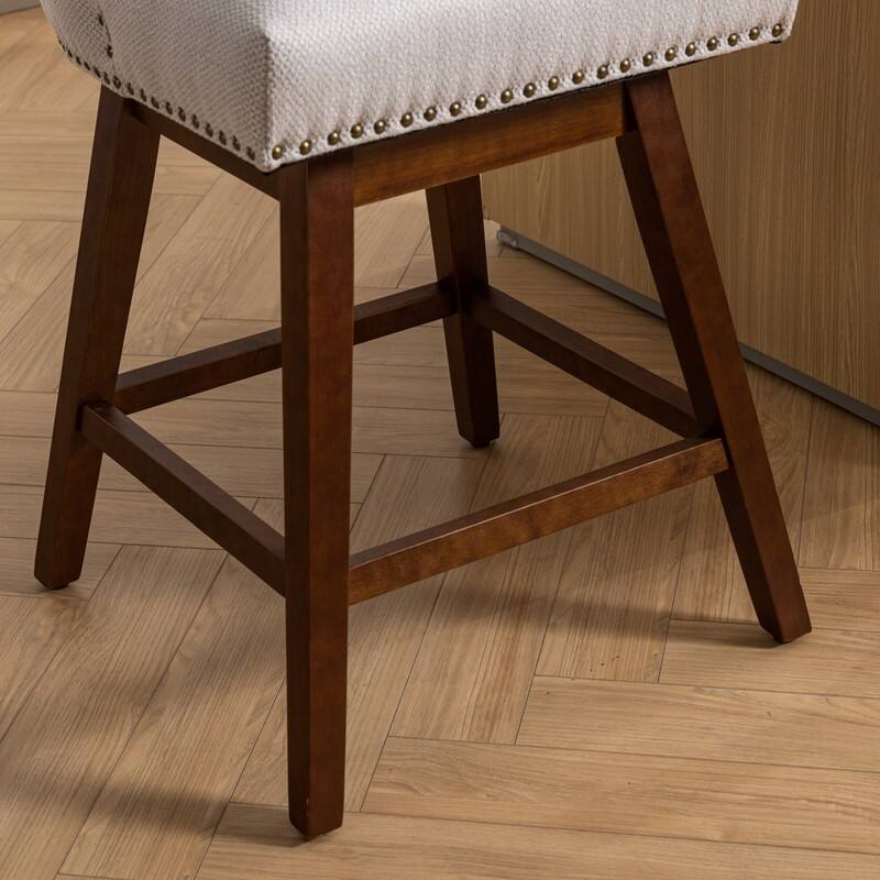 Counter Height Swivel Barstools Set of 6