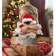 preview thumbnail 5 of 4, DolliBu Santa Sloth Stuffed Animal Plush Toy with Red Santa Outfit - 6.5 inches