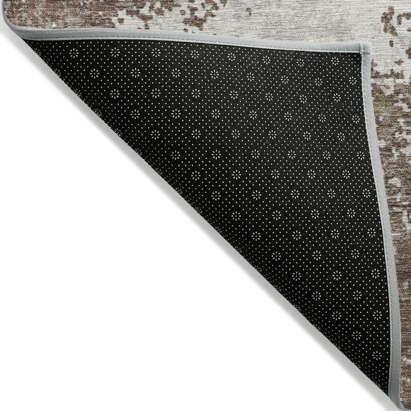 HomeRoots Abstract Transitional Rectangle Outdoor Rug