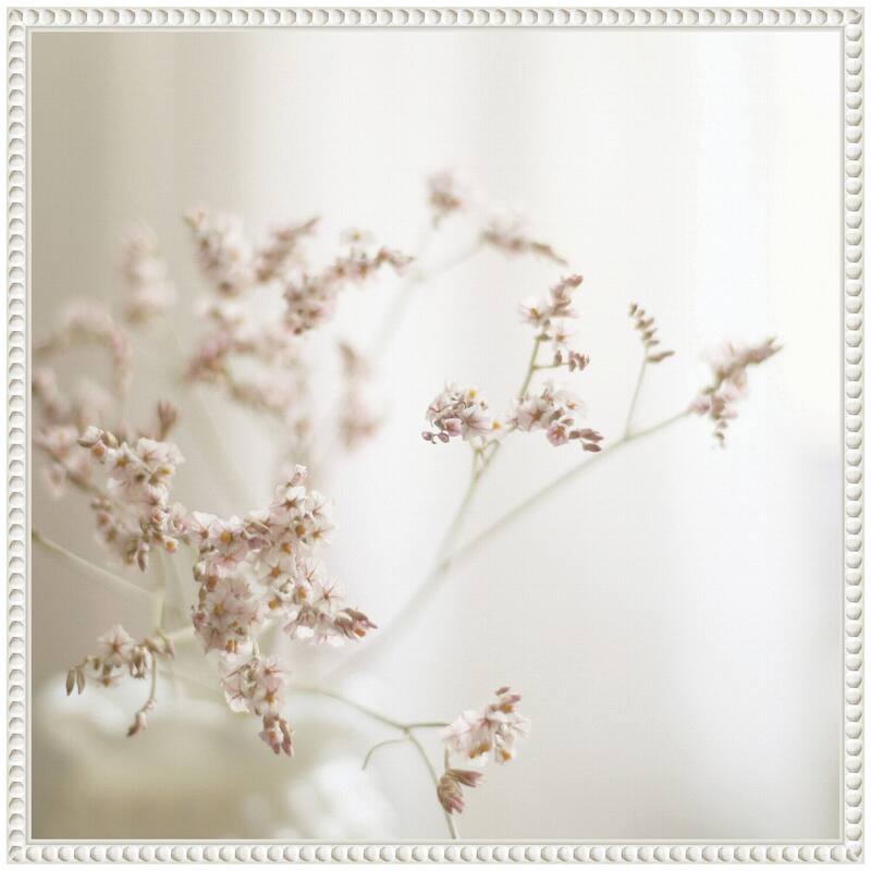 Kate and Laurel Sylvie Delicate Bouquet of Pastel Flowers Framed Canvas by Kristybee
