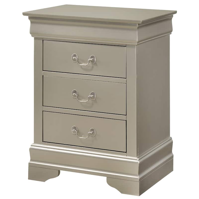 Louis Phillipe 3-drawer Nightstand