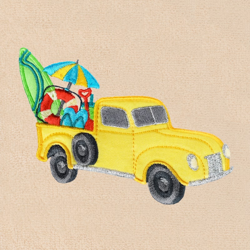 Authentic Hotel and Spa Summer Truck Hand Towels (Set of 2)