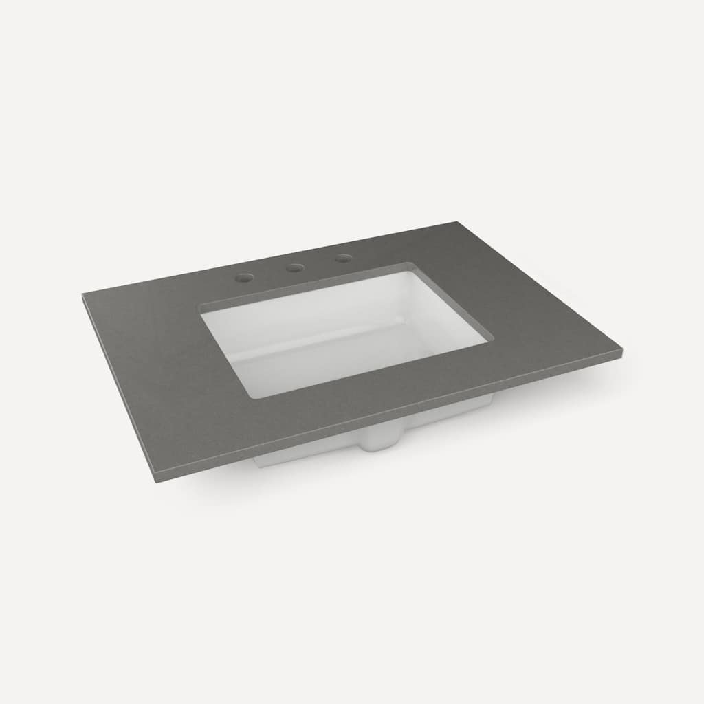 Robern TB31UCO-8 31" Quartz Vanity Top for Widespread Faucet