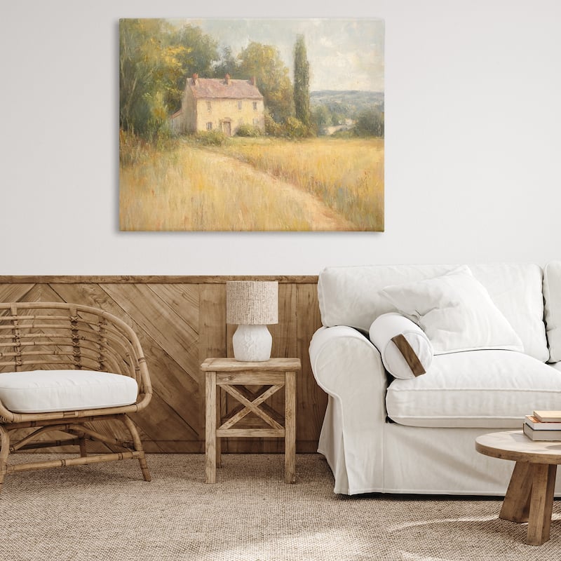 Stupell Hide Away Cottage House Canvas Wall Art Design By Petal Prints Design