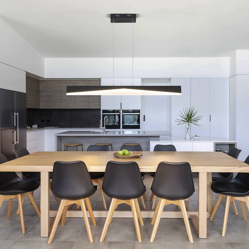 Contemporary 1-Light Integrated LED Hanging Kitchen Island Light