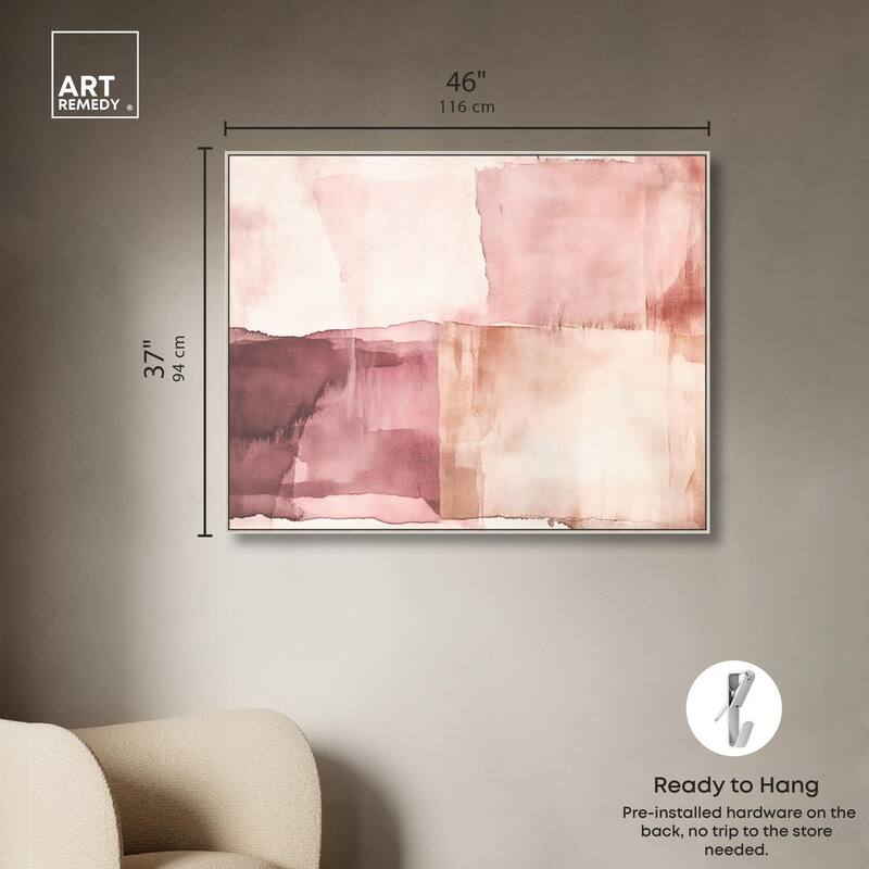 Faded Crimson II Canvas by Art Remedy