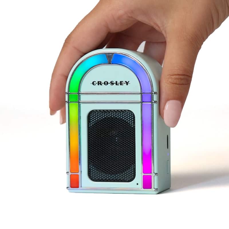 Crosley Mini Jukebox Portable Bluetooth Speaker In Aqua Blue