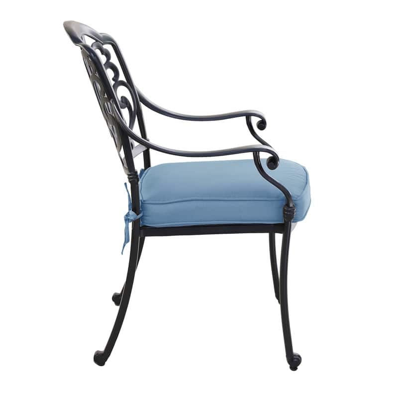 Saybrook Powder-coated Aluminum Arm Chair with Cushion, Set of 2