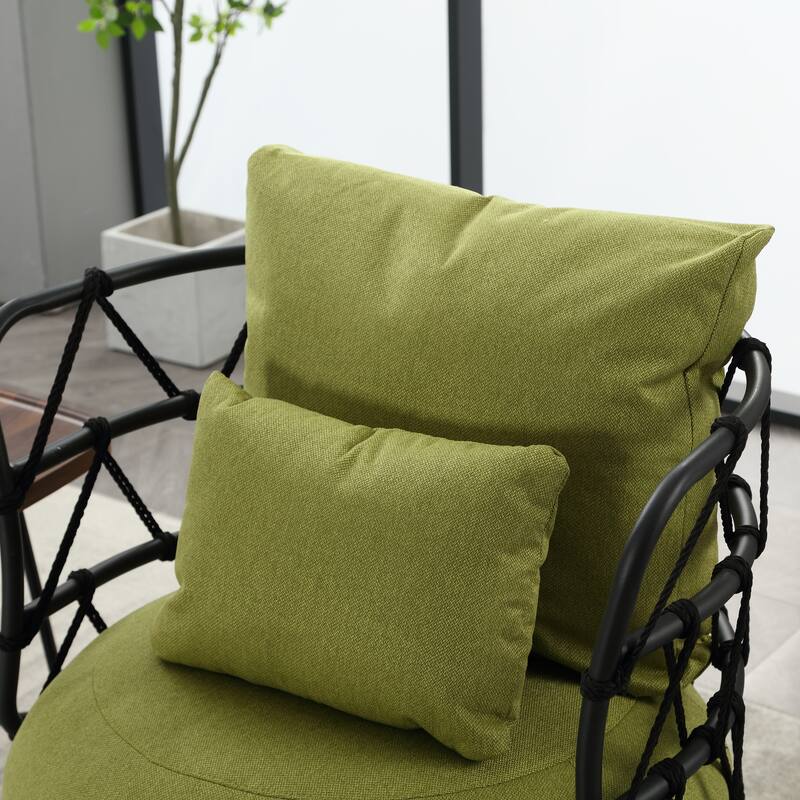 Upholstered Swivel Accent Chair Living Room Chair