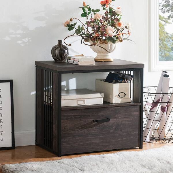 Home Office Large Modern Wood Lateral Filing Cabinets Fits With Drawers Overstock 31914699