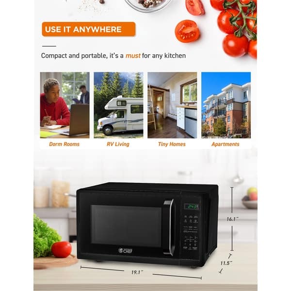 Avanti 0.9 CF Touch Microwave - Stainless Steel