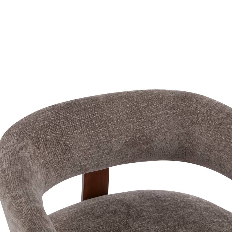 Christopher Knight Home - Accent Arm Chair Modern Upholstered Chair with Bent Wood Legs