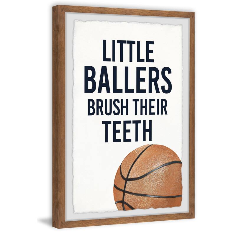 Little Ballers I Framed Wall Art, Elegant Home Touch - Sophisticated Artwork for Refined Décor