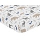 preview thumbnail 3 of 4, Sweet Jojo Designs Fitted Crib Sheet for the Woodland Animals Collection