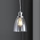 preview thumbnail 3 of 22, Ferano 5.5" Adjustable Metal/Glass LED Pendant, Chrome by JONATHAN Y