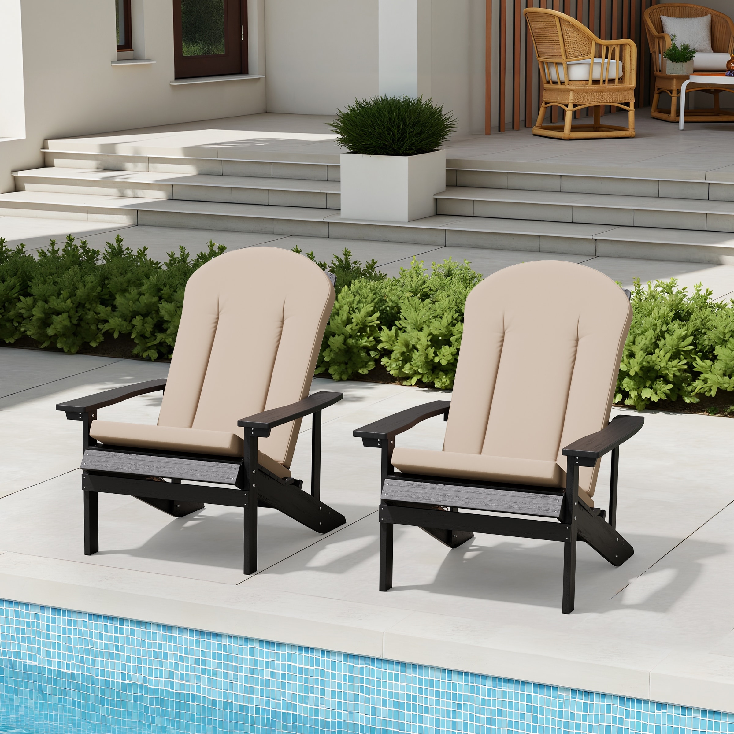 Pellebant Outdoor Adirondack Chairs Cushion High Back