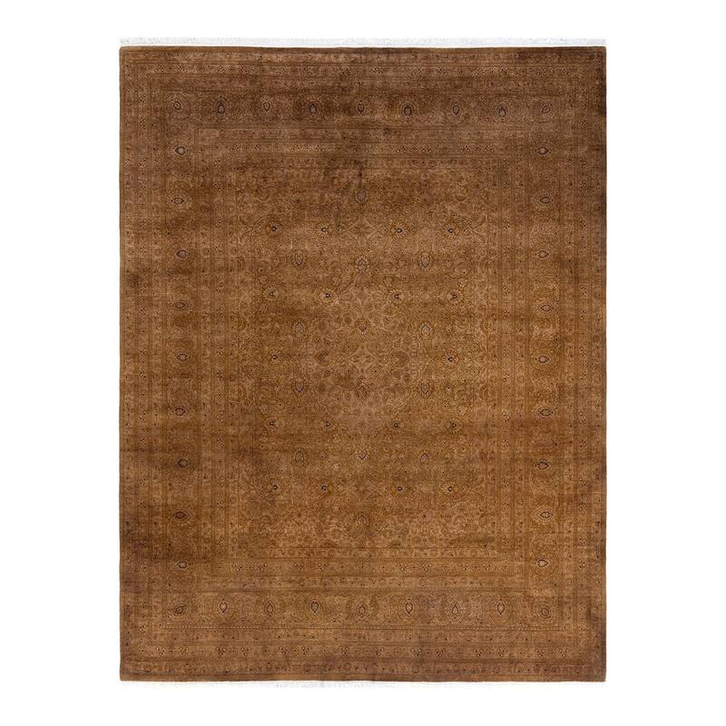 Fine Vibrance One-of-a-Kind Hand-Knotted Area Rug - Beige, 8' 0" x 10' 5" - 8' 0" x 10' 5"