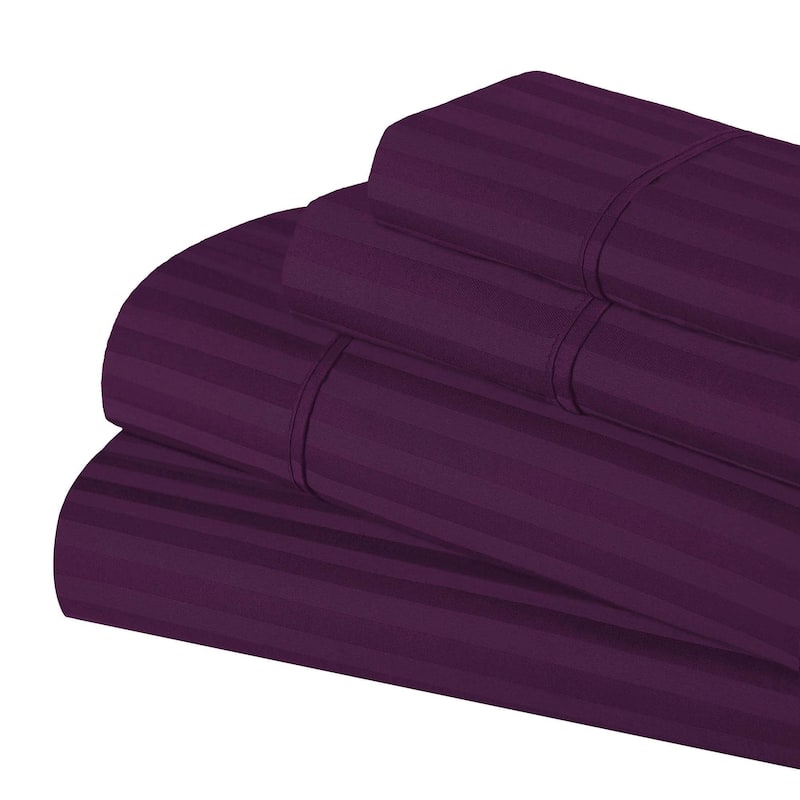 Superior Gyda Deep Pocket 400-Thread Count Striped Egyptian Cotton Sheets