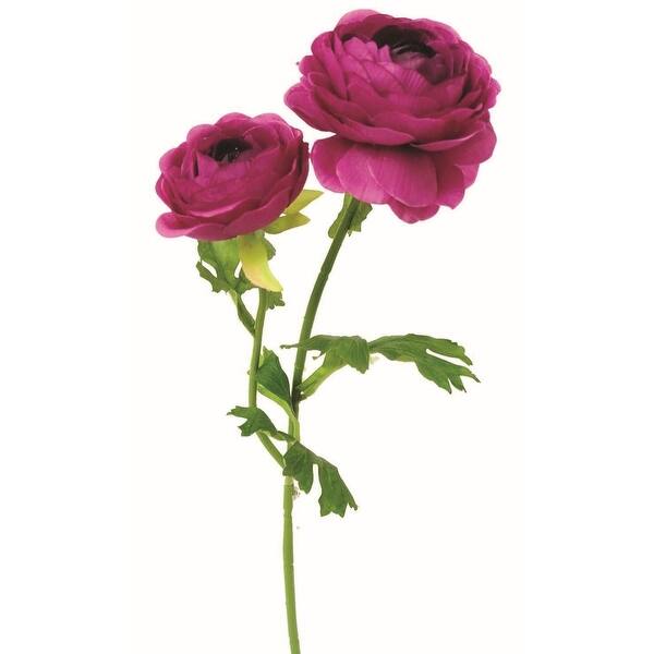 Purple Ranunculus Garden Stem Artificial Flower Bed Bath & Beyond