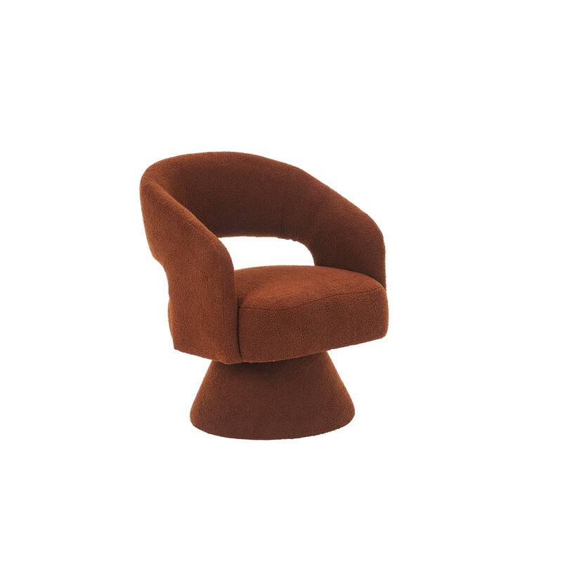 Swivel Accent Chair, Modern Luxury Accent Chair, Comfy Round Armchiars, 360 Degree Swivel Barrel Chairs for Living Room