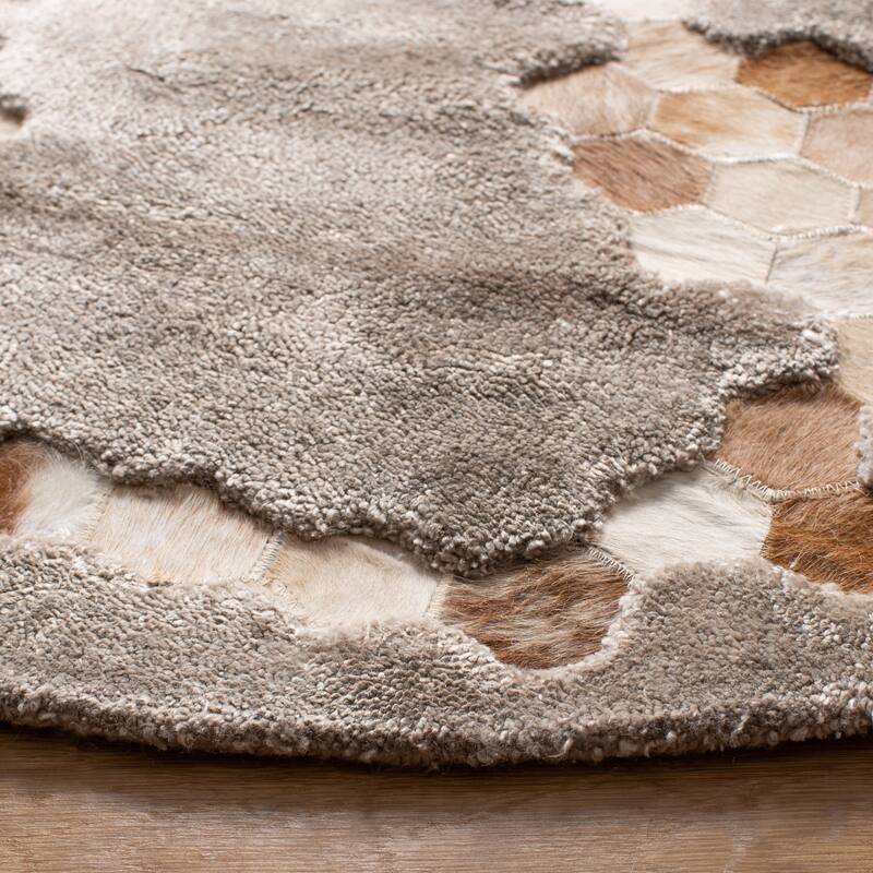 SAFAVIEH Handmade Manhattan Shakti Modern Abstract Silk Rug