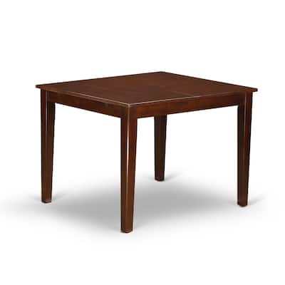 East West Furniture Dining Table Set Includes a Rectangle Kitchen Table and Parson Chairs, Mahogany (Pieces Options)